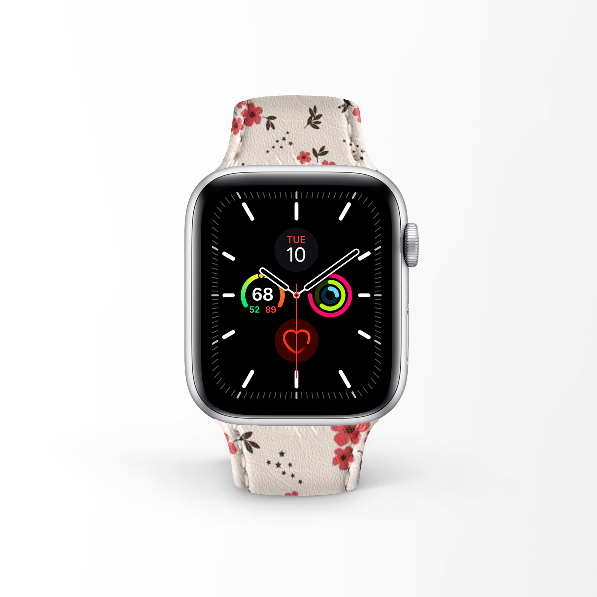 Apple Watch Premium Leather Strap Flower Series Design 04