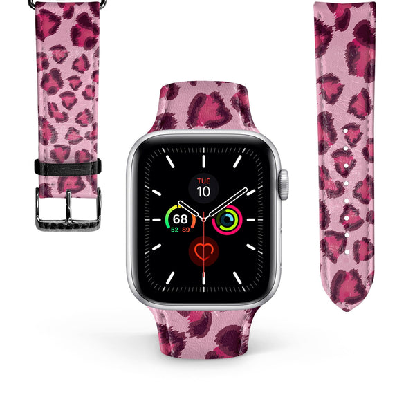 Apple Watch Premium Leather Strap Cheetah Series Design 04