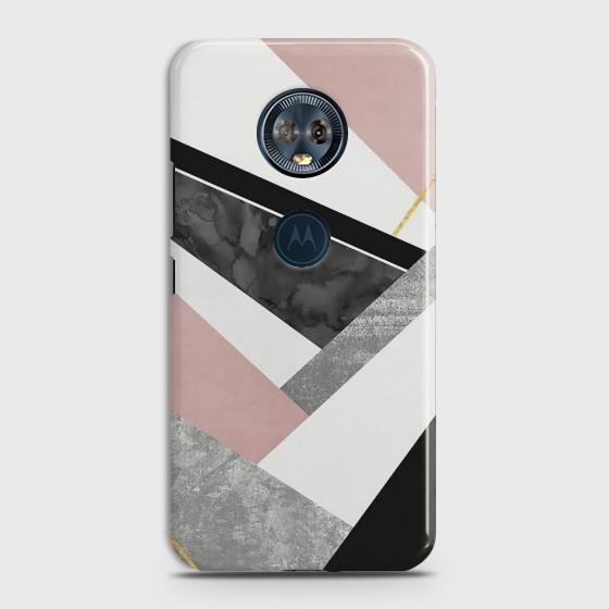 Motorola Moto E5 Plus Geometric Luxe Marble Case