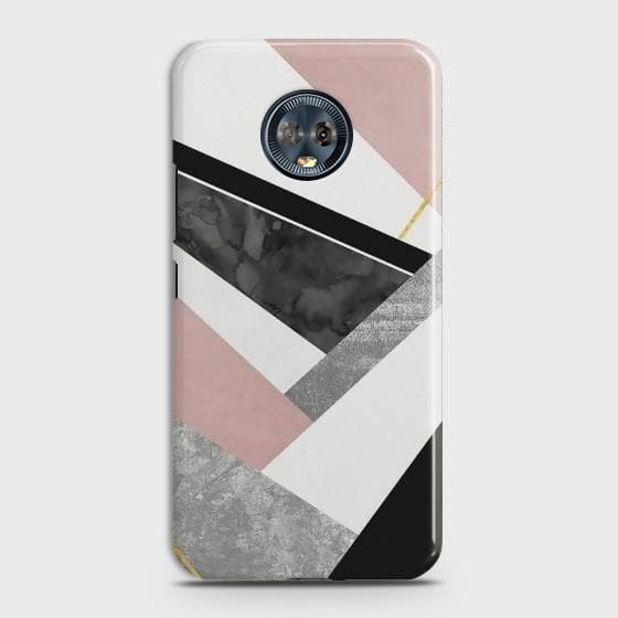 Motorola Moto G6 Plus Geometric Luxe Marble Case