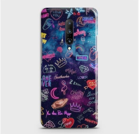 ONEPLUS 7 pro Neon Galaxy Case CS-20356