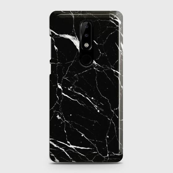 Nokia 3.1 Plus Trendy Black Marble Case
