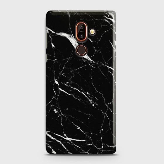 Nokia 7 Plus Trendy Black Marble Premium Printed Hard Case CS-27515