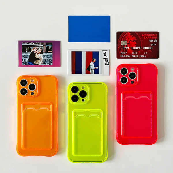 Fluorescent wallet Case for iPhone