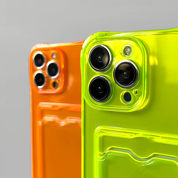 Fluorescent wallet Case for iPhone