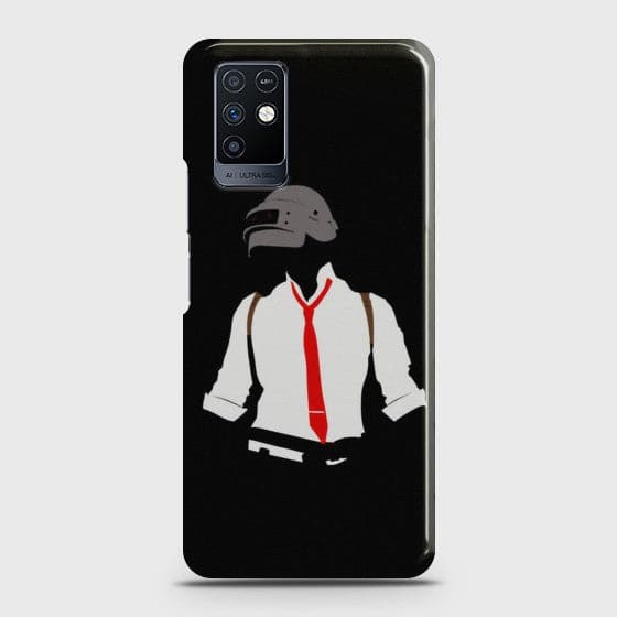 Infinix Note 10 -  PUBG Epic Player  -- Premium Printed Glass soft Bumper shock Proof Case  CS-26162