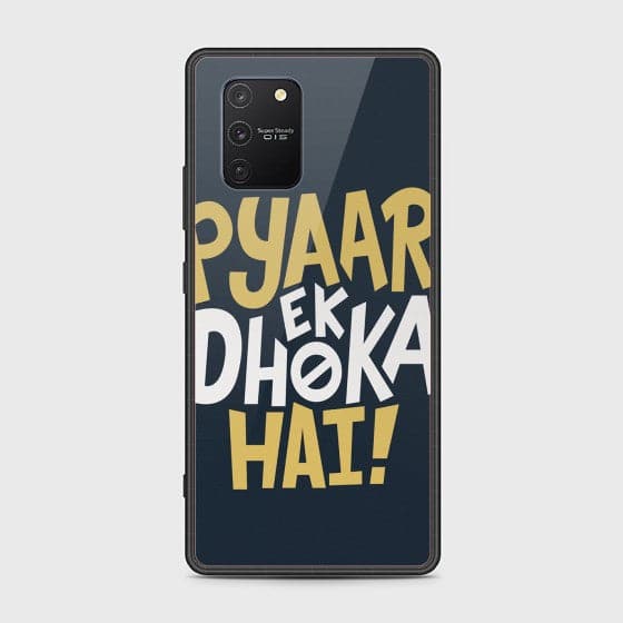 Samsung Galaxy M80s PYAAR EK DHOKA HAI Glass Case