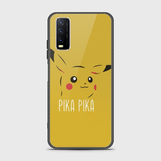 Vivo Y11s Pikachu Glass Customized Case