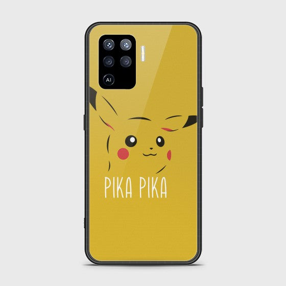 Oppo A94 Pikachu Glass Customized Case