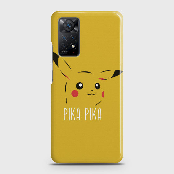 Xiaomi Redmi Note 11 Pro / Redmi Note 12  Pro - Pikachu  Premium Printed Glass soft Bumper shock Proof Case   CS-29295 CS-29445