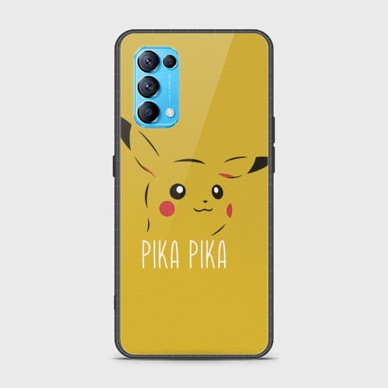 Oppo Find X3 Lite Pikachu Glass Customized Case