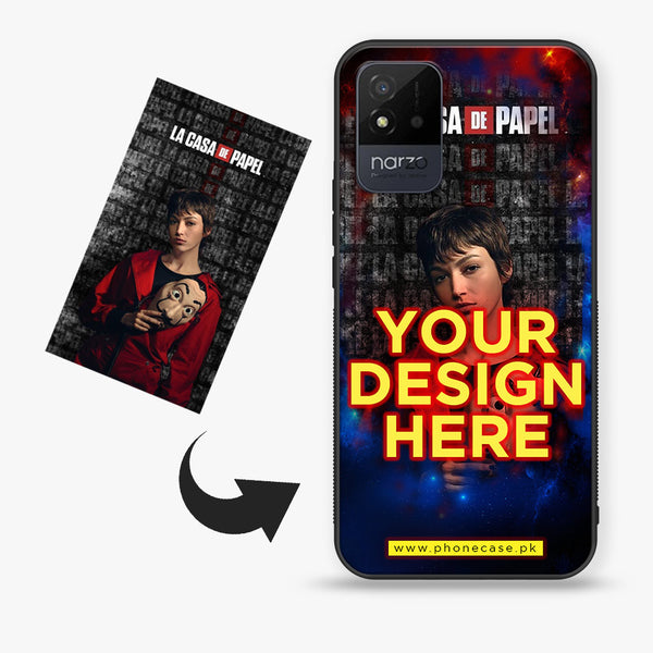 REALME NARZO 50I  - Customize your own - Premium Metal Printed soft Bumper shock Proof Case