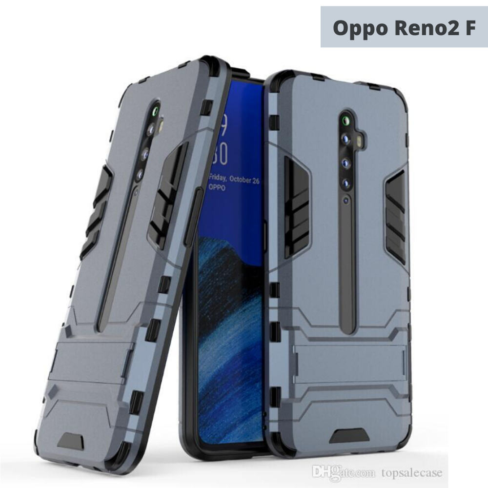 Oppo iron man cover Hybrid triple protection shock proof with kickstand