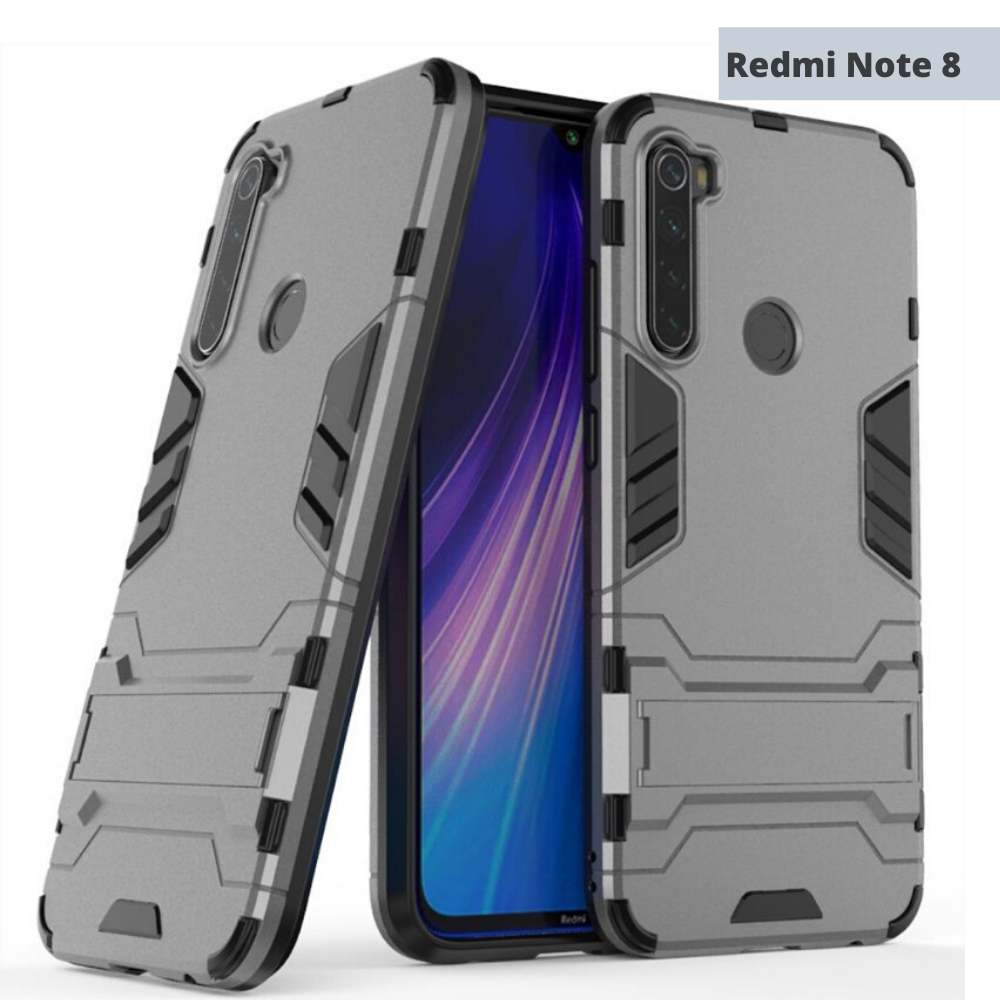 Redmi Note 8 Hybrid TPU+PC iron man Case & Cover with kickstand
