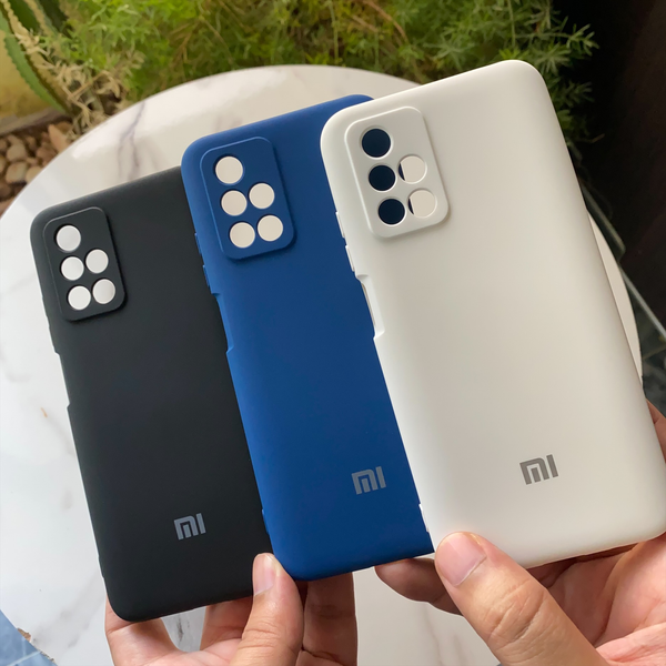Redmi 10 4G/ Redmi 10 Prime  Liquid silicon case with microfiber 360 degree Protection