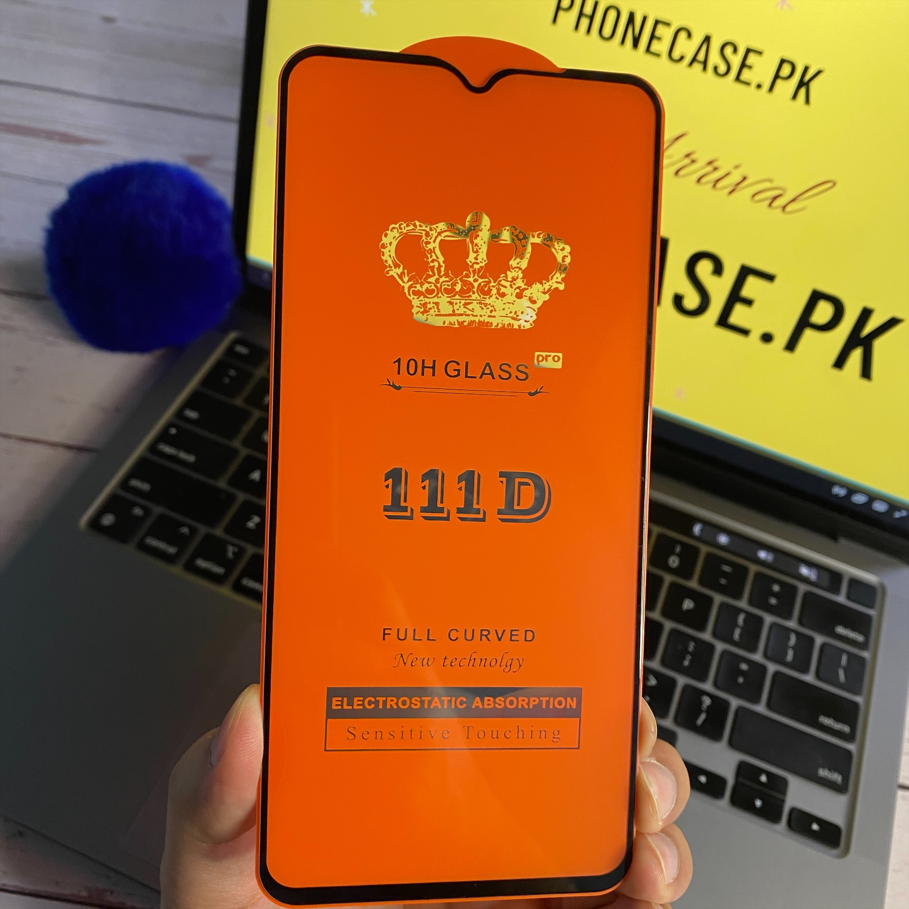 Redmi 9T/9 Power 11D full curved Electrostatic absorption Tempered glass Protector