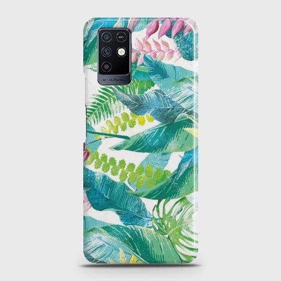 Infinix Note 10 Retro Palm Leaves Customized Case