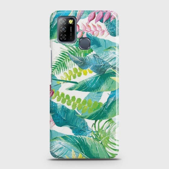 Infinix Smart 5 Retro Palm Leaves Customized Cover Case