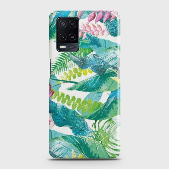 OPPO A54 Retro Palm Leaves Customized Case