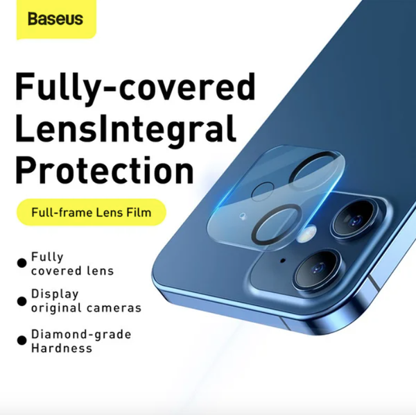 Baseus Pack of 2 pcs Camera Lens Tempered Glass Protector for 12 Series