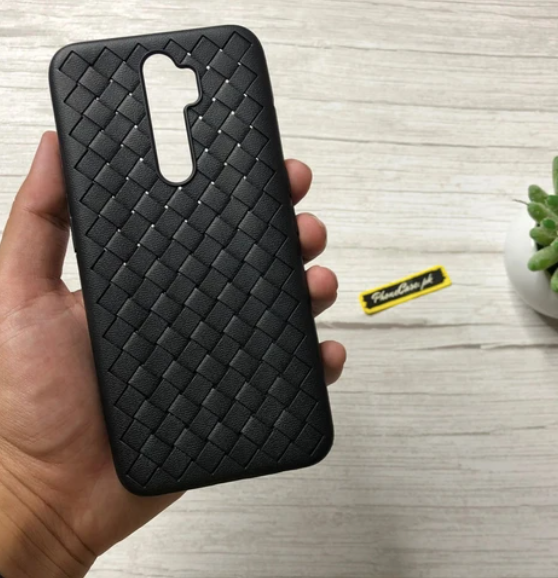 Redmi Note 8 Pro Leather Feel Mesh Shock Proof Case