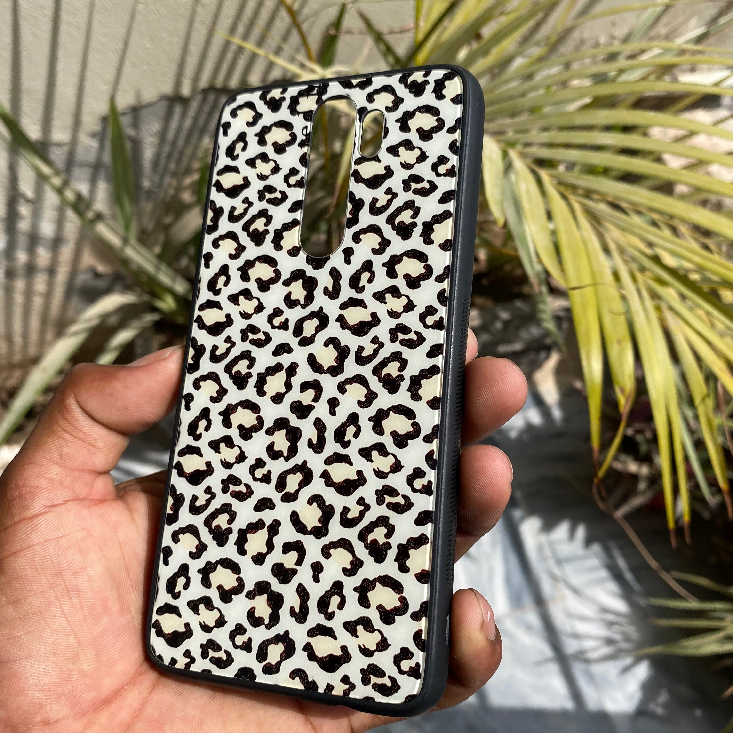 Redmi Note 8 Pro - Cheetah Print - Soft Bumper shock Proof Glass Case CS-21236