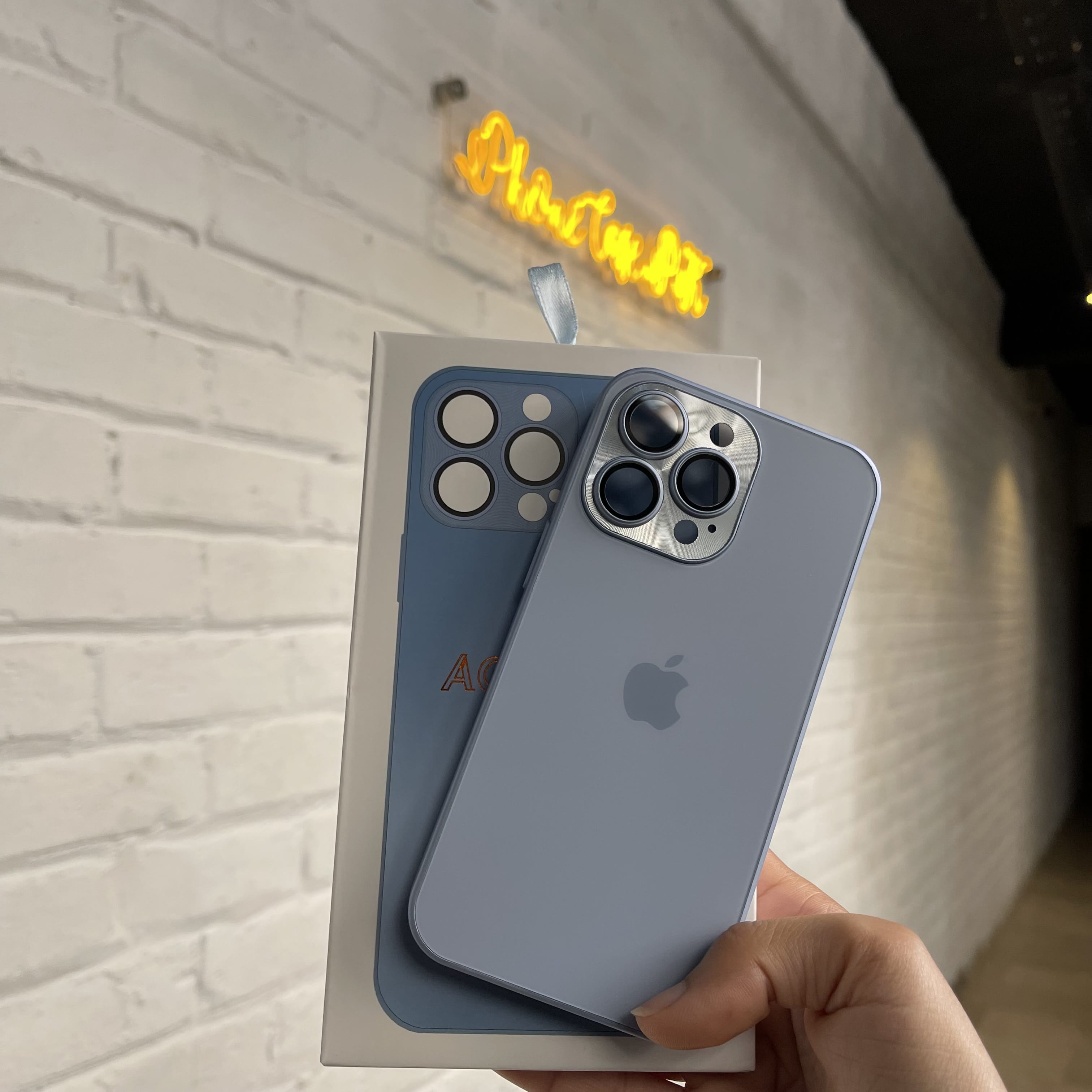 iPhone 12 Pro Max Upgraded 2.0 Original AG Glass case with Apple Logo