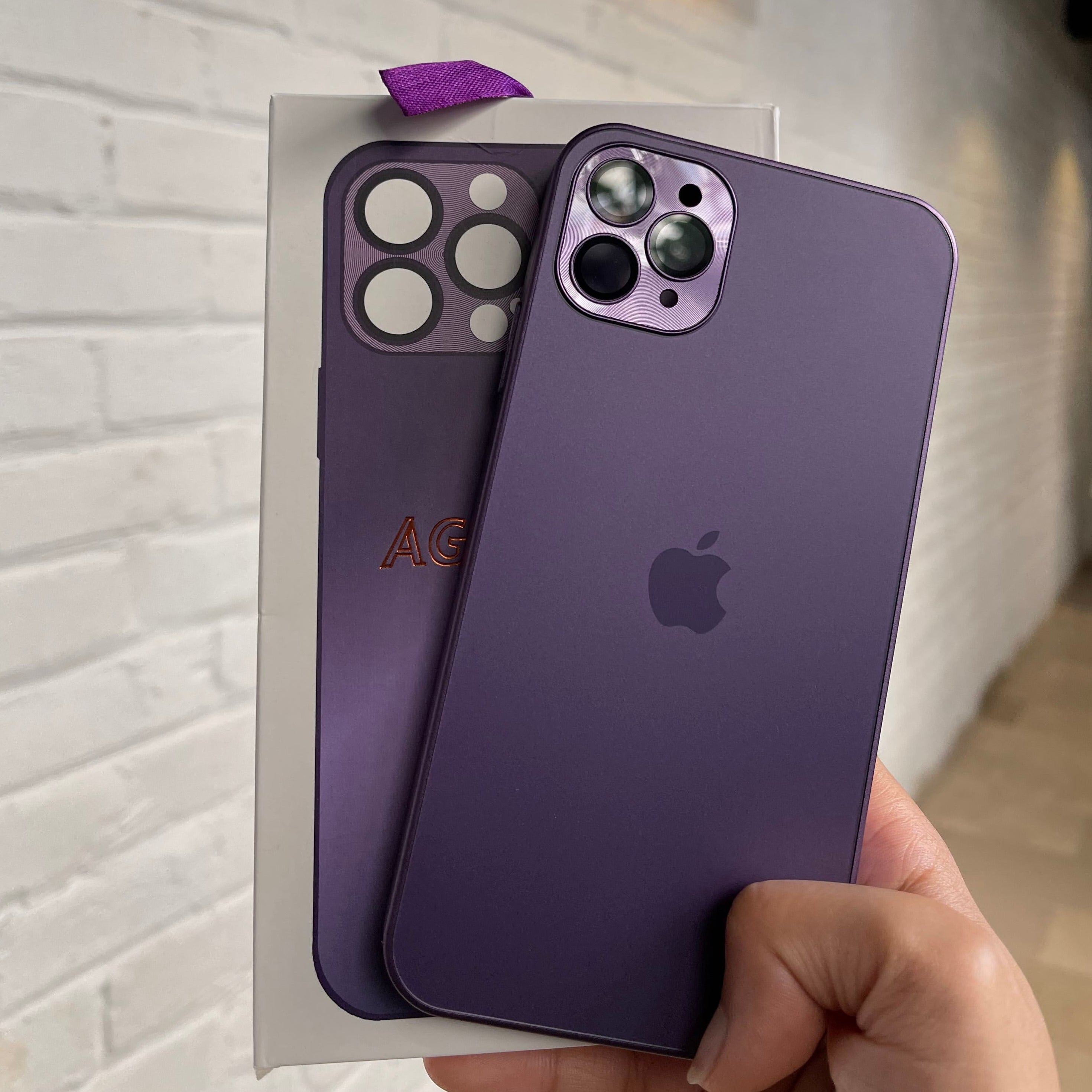 iPhone 11 Pro Max Upgraded 2.0 Original AG Glass case with Apple Logo