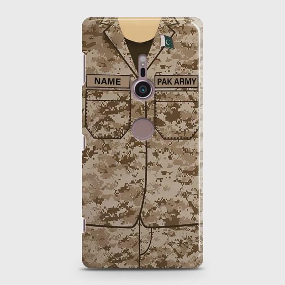 Sony Xperia XZ 2 Army Costume With Custom Name Case
