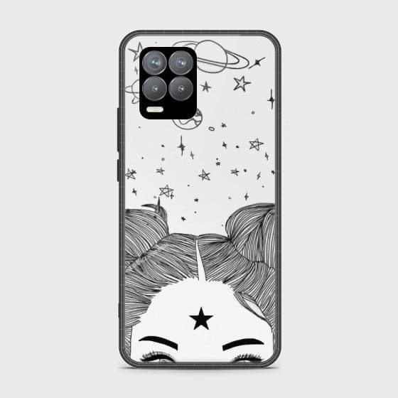 Realme 8 Space Girl Glass Customized Case