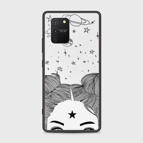 Samsung Galaxy A91 Space Girl Glass Case