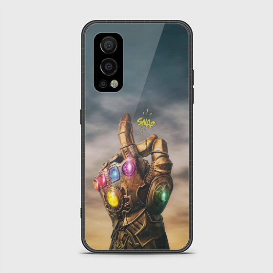 OnePlus Nord 2 Thanos Snap Marvel Avengers Superhero Glass Case