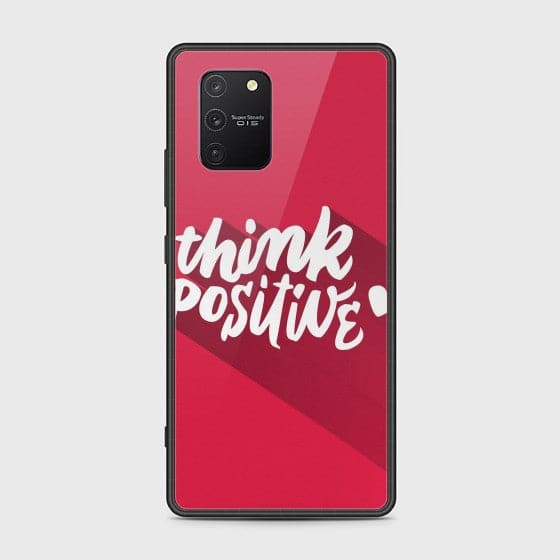 Samsung Galaxy A91 Think Positive Glass Case