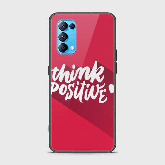 Oppo Find X3 Lite Think Positive Glass Customized Case