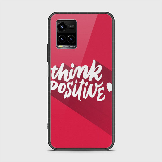 Vivo Y33s Think Positive Glass Customized Case
