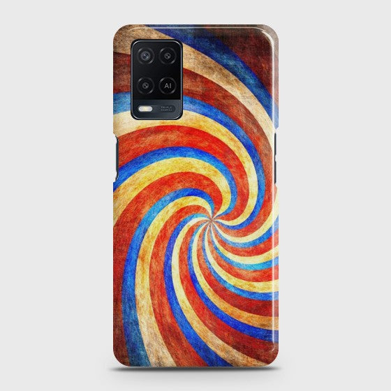 OPPO A54 Twisted Fantasy Stripes Customized Case