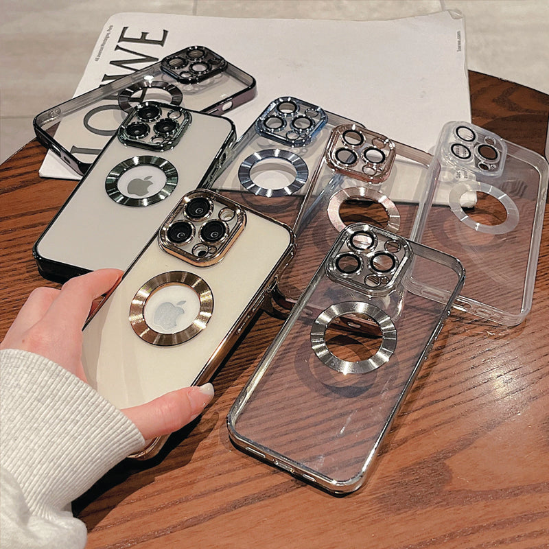 iPhone 14 Pro Luxurious 2.0 Version Transparent Plating iPhone Case