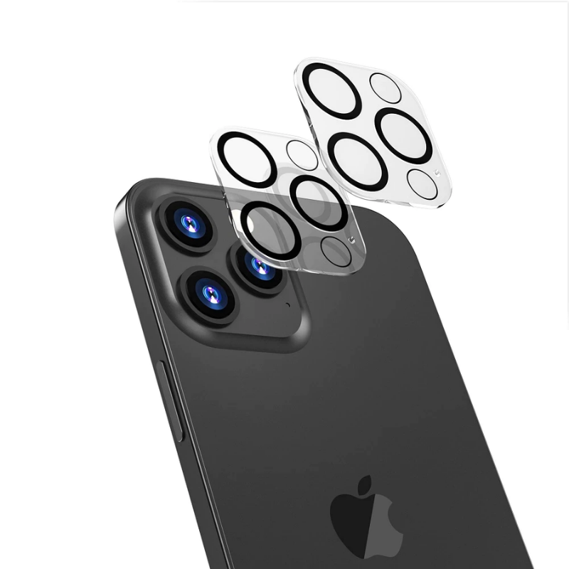 iPhone 14 Series Back Camera Lens Screen Protector Glass Black rings