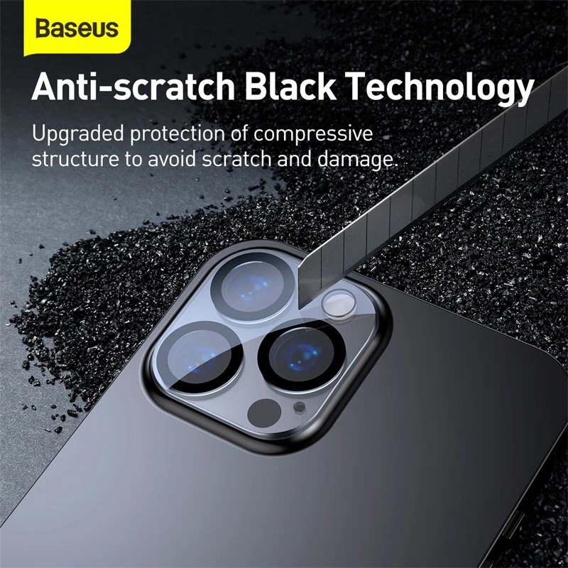 Baseus Pack of 2 pcs Camera Lens Tempered Glass Protector for 13 Series