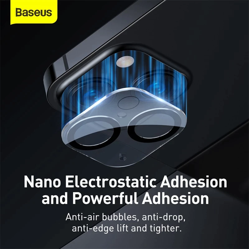Baseus Pack of 2 pcs Camera Lens Tempered Glass Protector for 13 Series