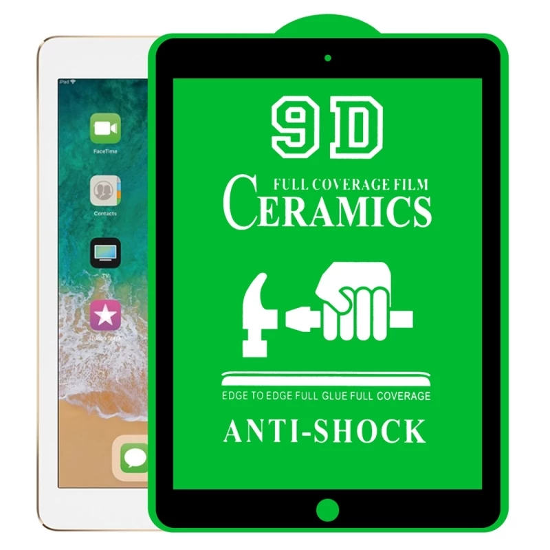 iPad all models 9D Ceramic Full coverage anti-shock Protector