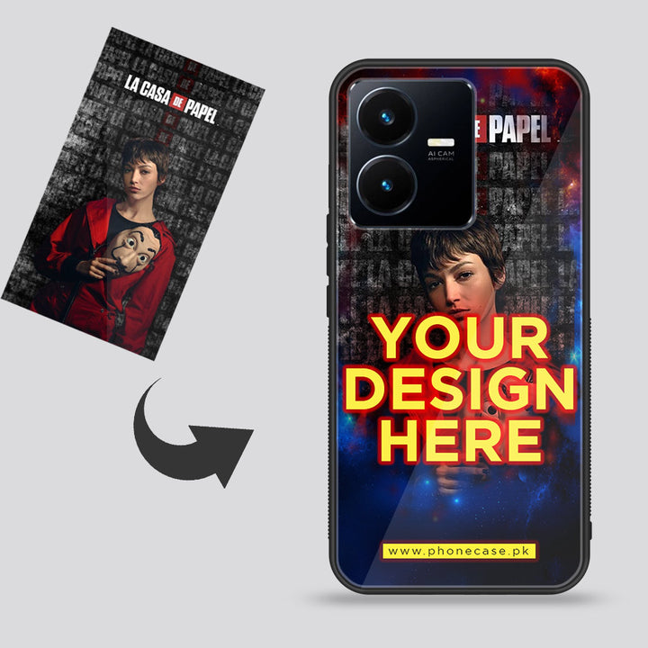 Vivo Y22  - Customize your own - Premium Metal Printed soft Bumper shock Proof Case