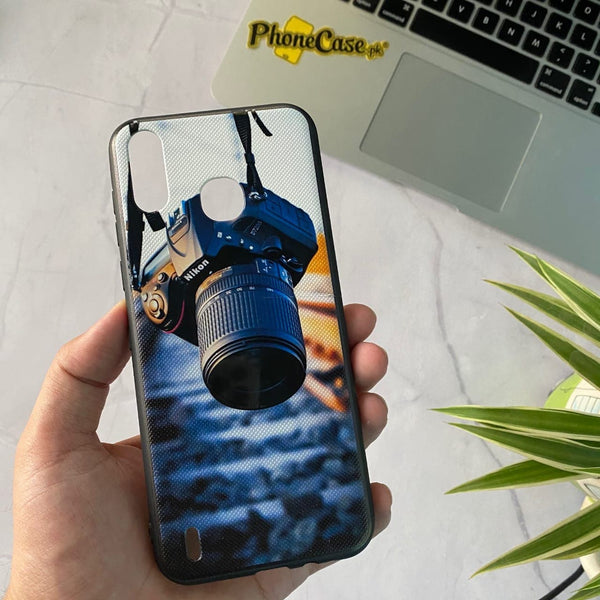 Infinix Smart 4 - Carbon Fiber Feel Printed Case D07