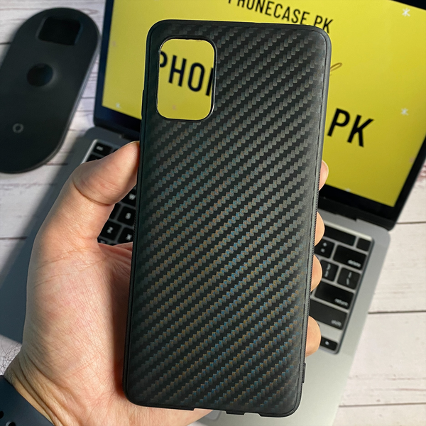 OnePlus 8T/ OnePlus 9R Carbon Fiber Texture Shockproof case with camera Protection