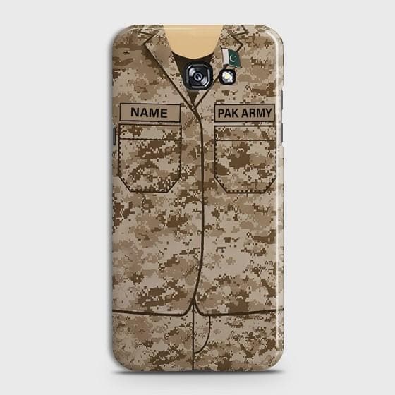 Samsung Galaxy A5 2017 Army shirt with Custom Name Case