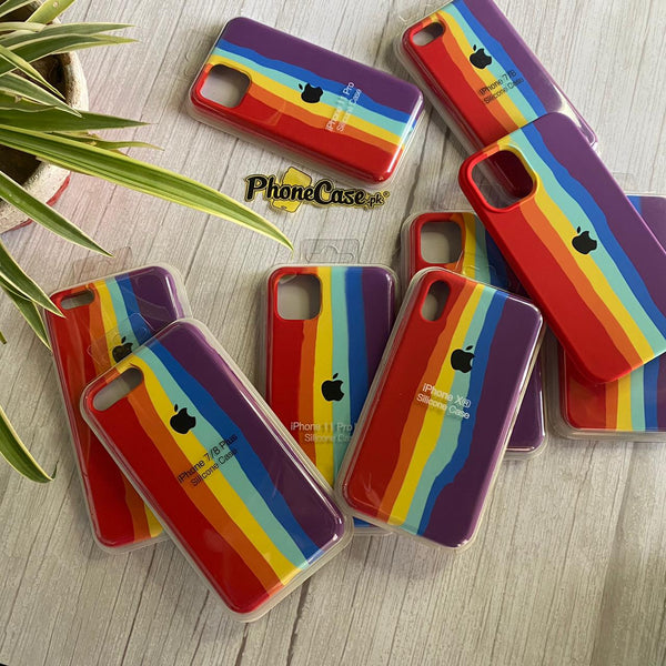 iPhone official Rainbow Liquid silicon case
