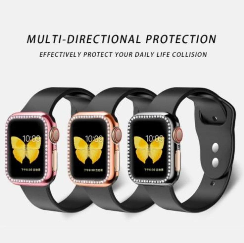 Apple Watch 6/5/4/3 Versions Protective Diamond Bumper Case in all series