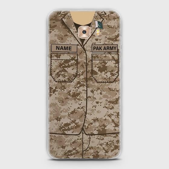 Samsung Galaxy C5 Pro Army shirt with Custom Name Case