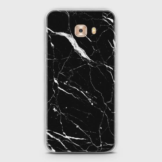 Samsung Galaxy C5 Pro Trendy Black Marble design Case