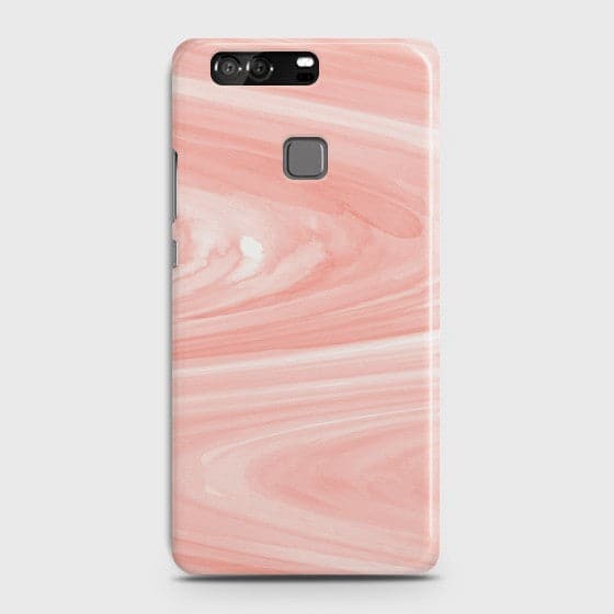 HUAWEI P9 Pink Swirl Marble Case